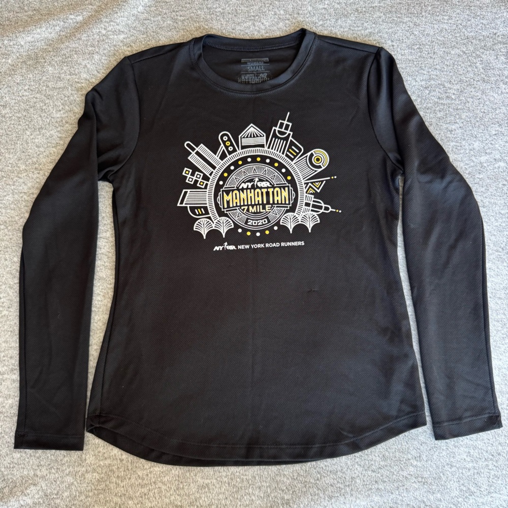New Balance Manhattan 7 Mile 2020 Long Sleeve Active Tee - Black